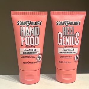 Soap & Glory Pink Hand and Foot Cream Set